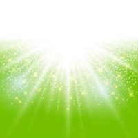 sunlight effect sparkle on green background with glitter copy space. vector