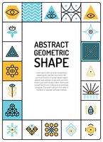 Tarjeta geométrica abstracta vector