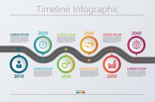 Presentation Business road map infographic template