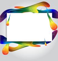 marcos de pintura de colores background.vector ilustración diseño vector