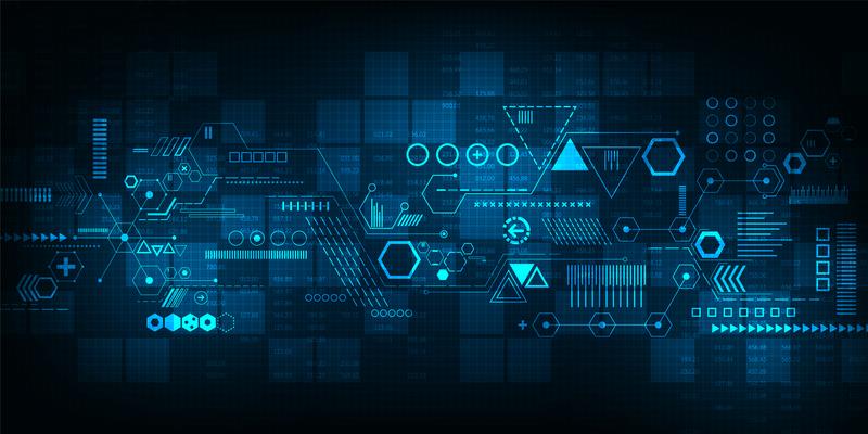 Vector background technology in the concept of digital.