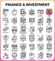 Finance  Investment concept line icon vector