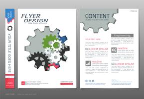 Covers book design template vector, Business engineering concepts. vector