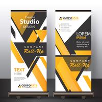 abstract banner mock up vector