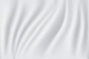 Fondo abstracto de la tela. Tela de seda blanca y gris y fondo de onda. copia espacio vector