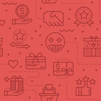 Reward seamless vector pattern