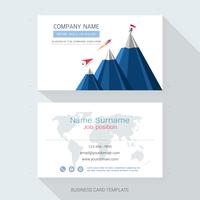 Business card design template. vector