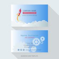 Business card design template. vector