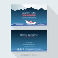 Business card design template. vector