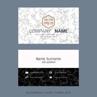 Modern designer business card layout templates. vector