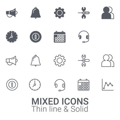 Mix icon for category 6218824 Vector Art at Vecteezy