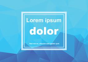 Fondo de mosaico poligonal azul blanco, ilustración vectorial, plantillas de diseño de negocios creativos vector
