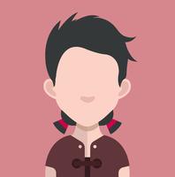 Set of people avatars with backgrounds vector