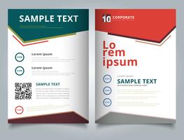 Brochure geometric composition forms modern background layout design template vector