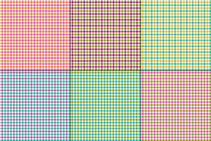 colorful gingham vector plaids