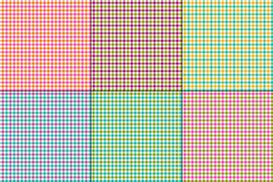 colorful gingham vector plaids