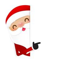 Sonrisa de Navidad Santa Claus de dibujos animados 003 vector