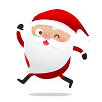 Happy Christmas character Santa claus cartoon 020 vector