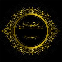 Vintage Decorations Elements and Frames Gold Color. Vector illustration