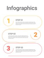 Diagrama de infografías con 3 pasos, opciones o procesos. Plantilla de negocio de vector para la presentación. Visualización de datos empresariales.
