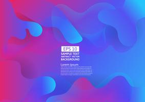 Colorful liquid and geometric abstract background. Fluid gradient shapes composition futuristic design