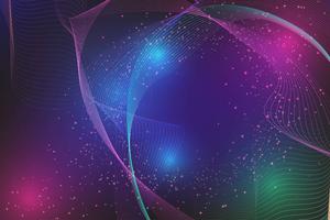 Abstract line wave and particle background modern design with copy space Vector illustration for your business and web banner design.
