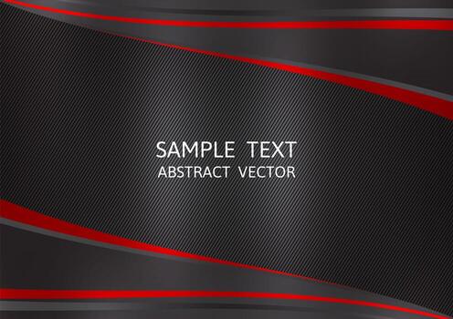 Black and red color abstract vector background with copy space. Graphic design