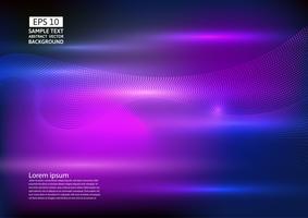 Particle wave abstract background design. vector illustration