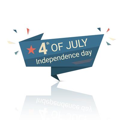 4th of july American independence day banner.