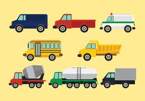 Transportation Clipart Set vector