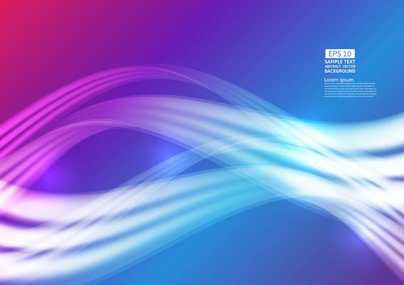 Colorful waves geometric abstract background design. Fluid gradient shapes composition futuristic design. vector illustration