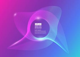 Colorful color line waves abstract background design. vector illustration