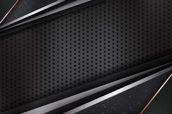 Black geometric abstract background with copy space, Modern design