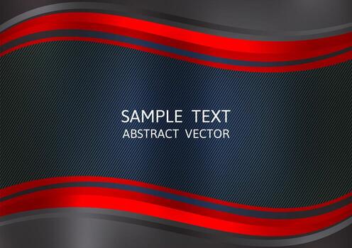 Red and Black color abstract vector background with copy space. Graphic design