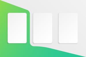 Colorful card template for web usage, vector illustration