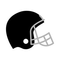 Casco de fútbol americano vector