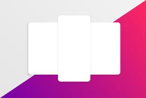 Colorful card template for web usage, vector illustration