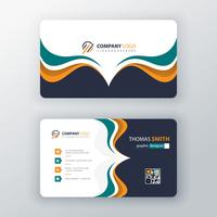 vector visit card template