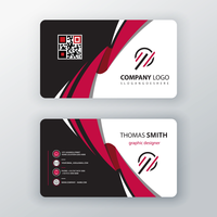 vector template visit card