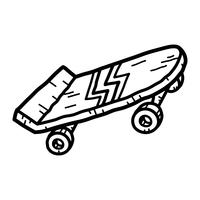 Skateboard vector