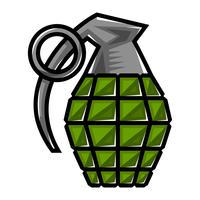 Hand grenade vector illustration