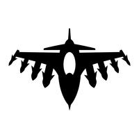 Icono de Vector de avión de combate