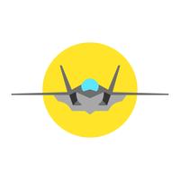 Icono de Vector de avión de combate