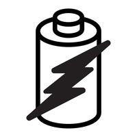 Icono de vector de energía de batería