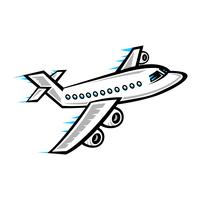 Icono de Vector de vuelo de avión