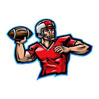 Football Player Cartoon vector