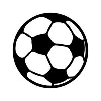 Icono de vector de balón de fútbol