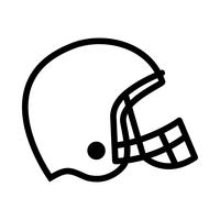 football helmet drawing front view