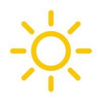 Icono de sol vector