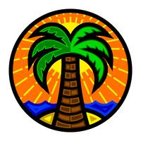 Palmera Vector icono